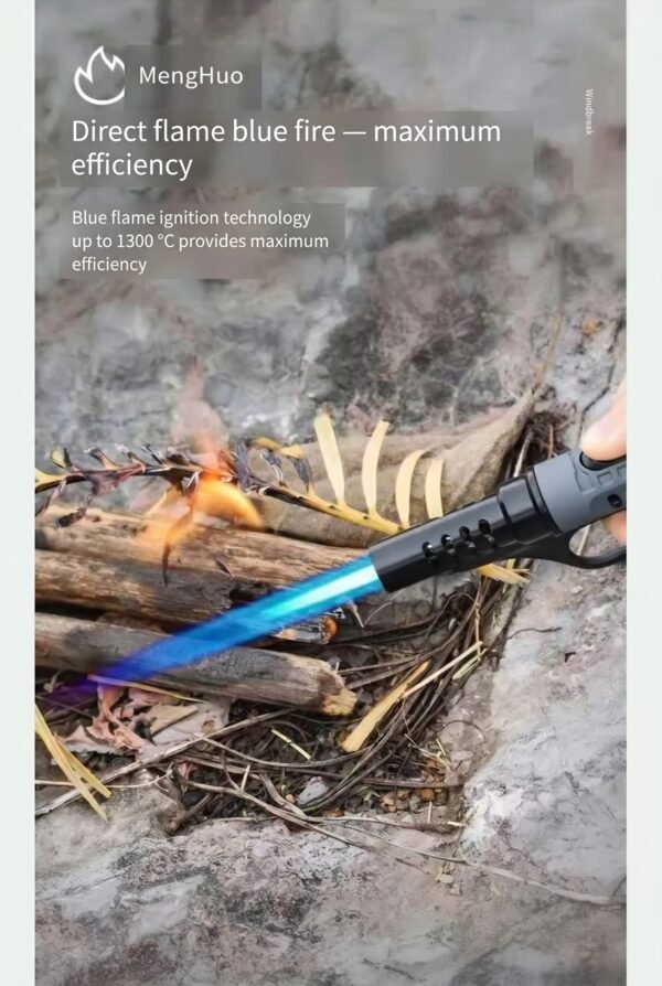 Adjustable Windproof Butane Torch Lighter – Powerful, Refillable & Portable