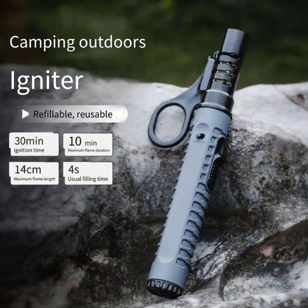 Adjustable Windproof Butane Torch Lighter – Powerful, Refillable & Portable