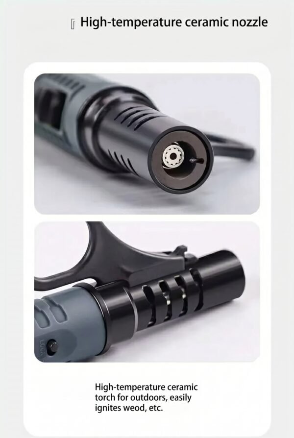 Adjustable Windproof Butane Torch Lighter – Powerful, Refillable & Portable